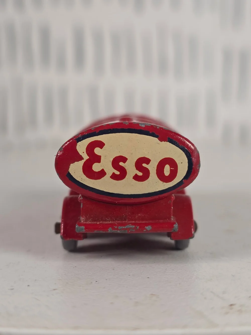 Vintage Matchbox 11b ERF Esso Tanker Lesney Made in England Grey Wheels